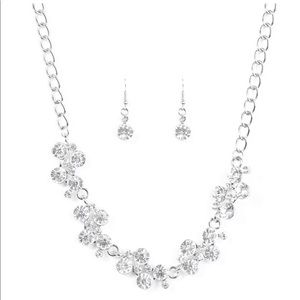 Elegant Silver Necklace & Earring Set